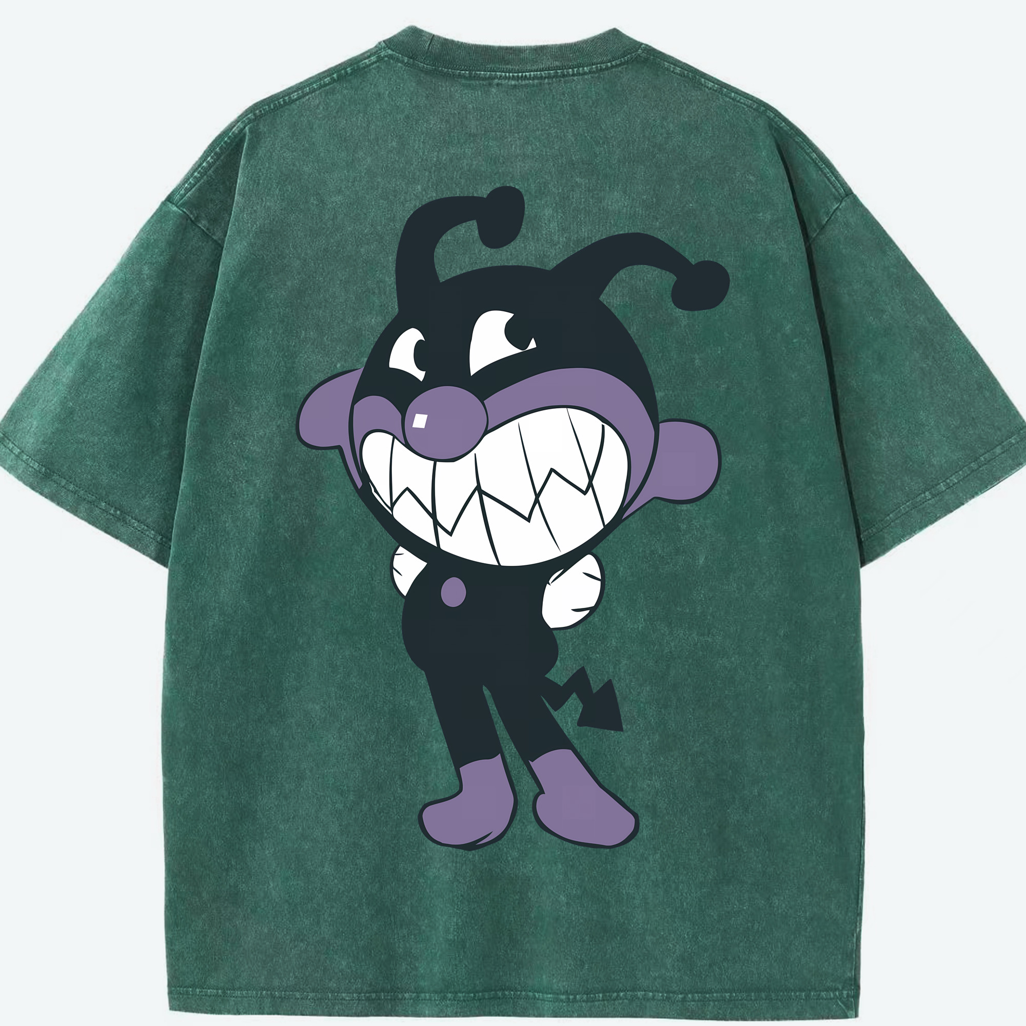 （画像用） アンパンマン Anpanman 綿100% ヴィンテージ風 半袖Tシャツ（背面プリント）